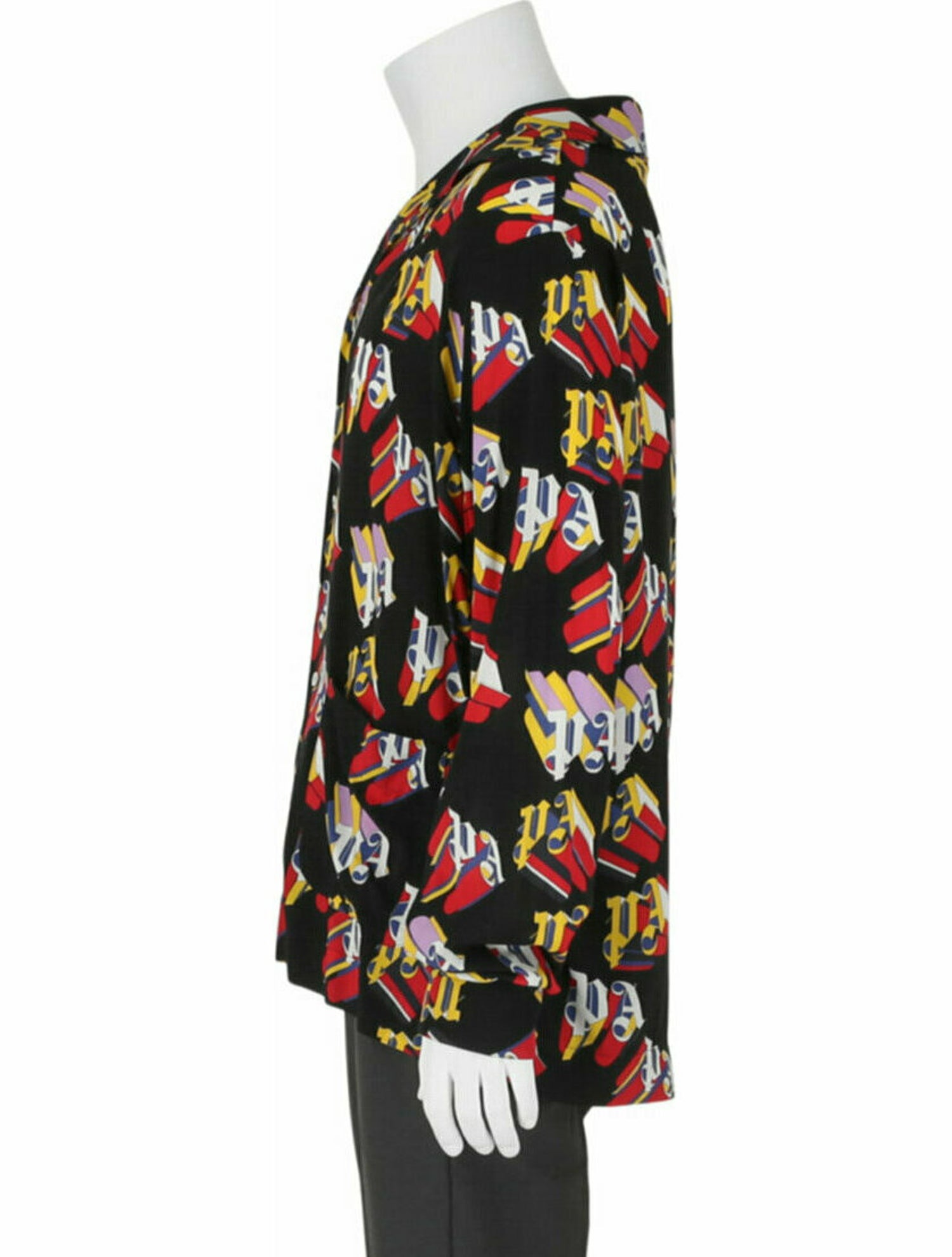 Palm Angels Graphic Print Button-Up Top w/ Tags