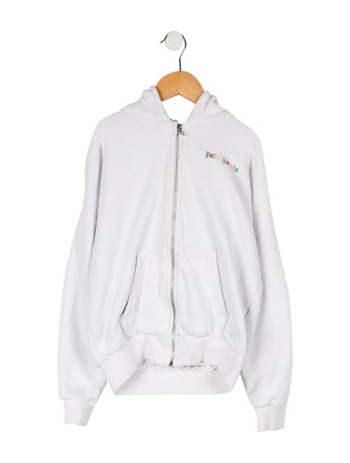 Palm Angels Girls' Graphic Zip Up Hoodie