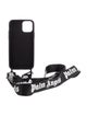 Palm Angels Black Logo Neck Iphone Case