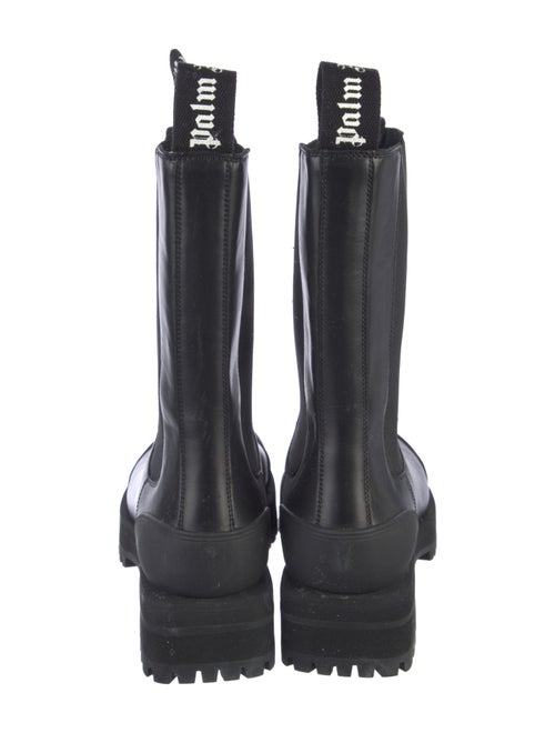 Palm Angels Leather Combat Boots