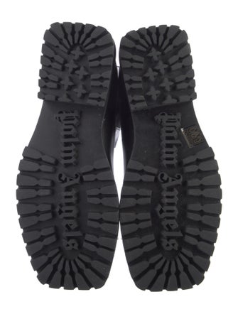 Palm Angels Leather Combat Boots