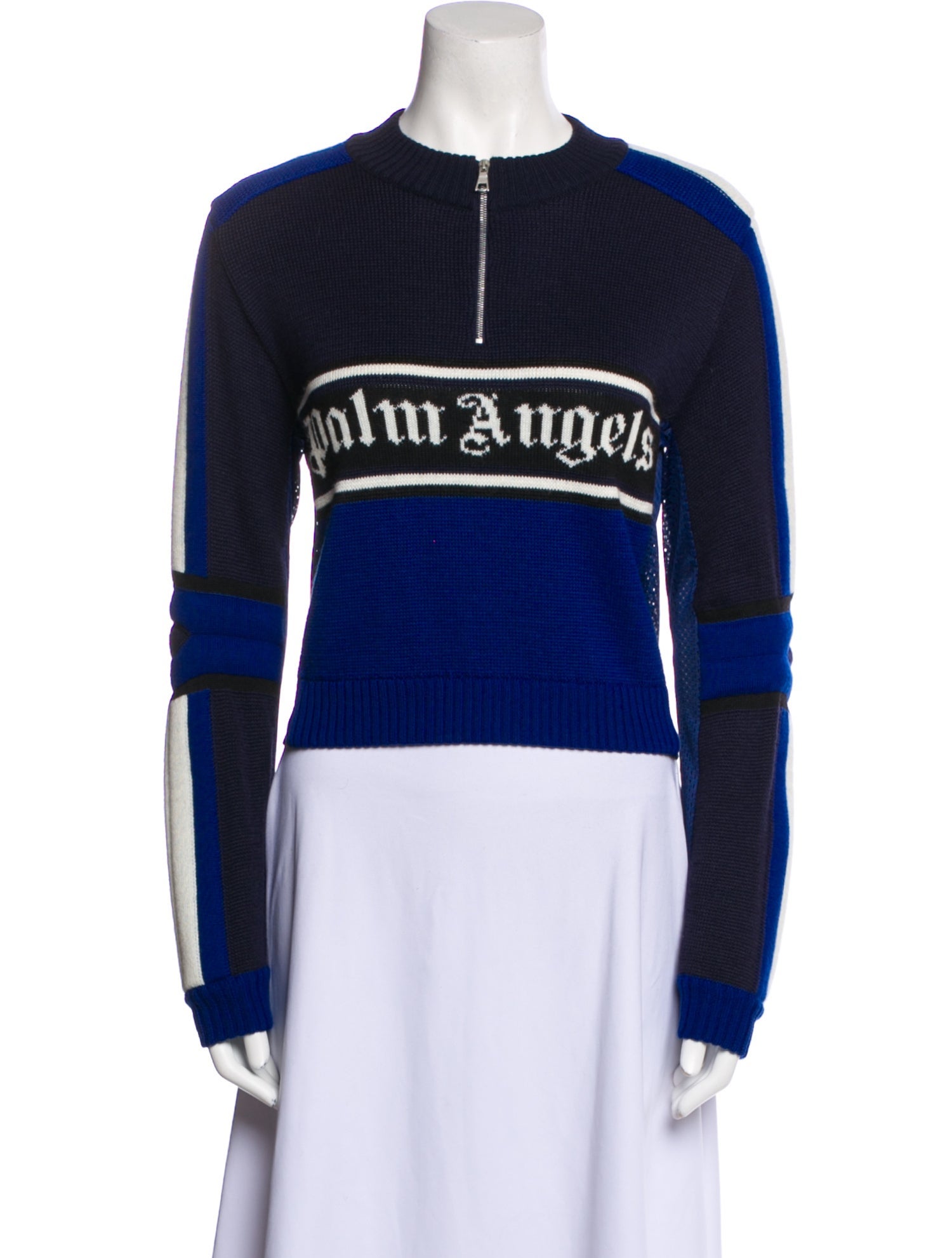 Palm Angels Graphic Print Crew Neck Sweater