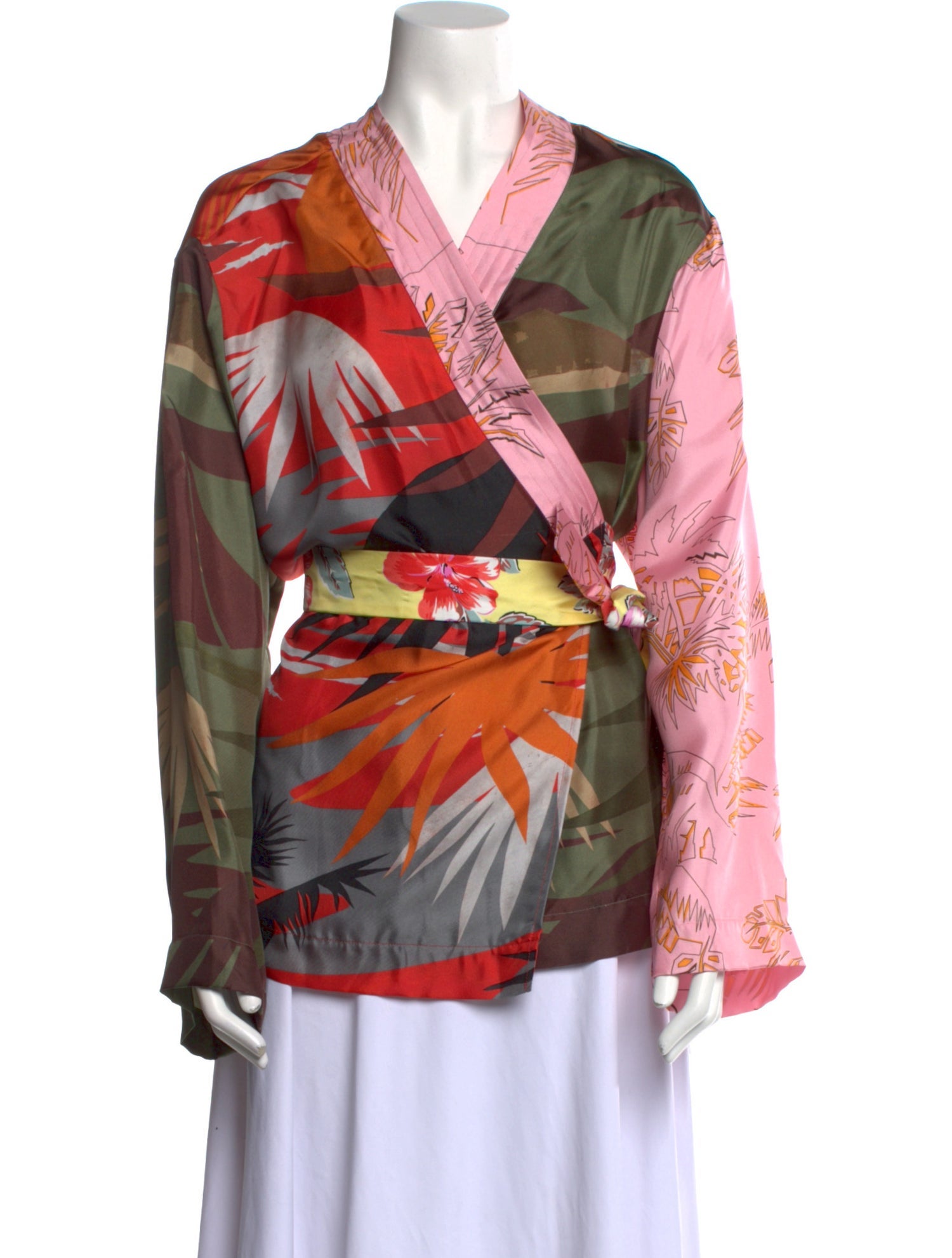 Palm Angels Silk Printed Blouse