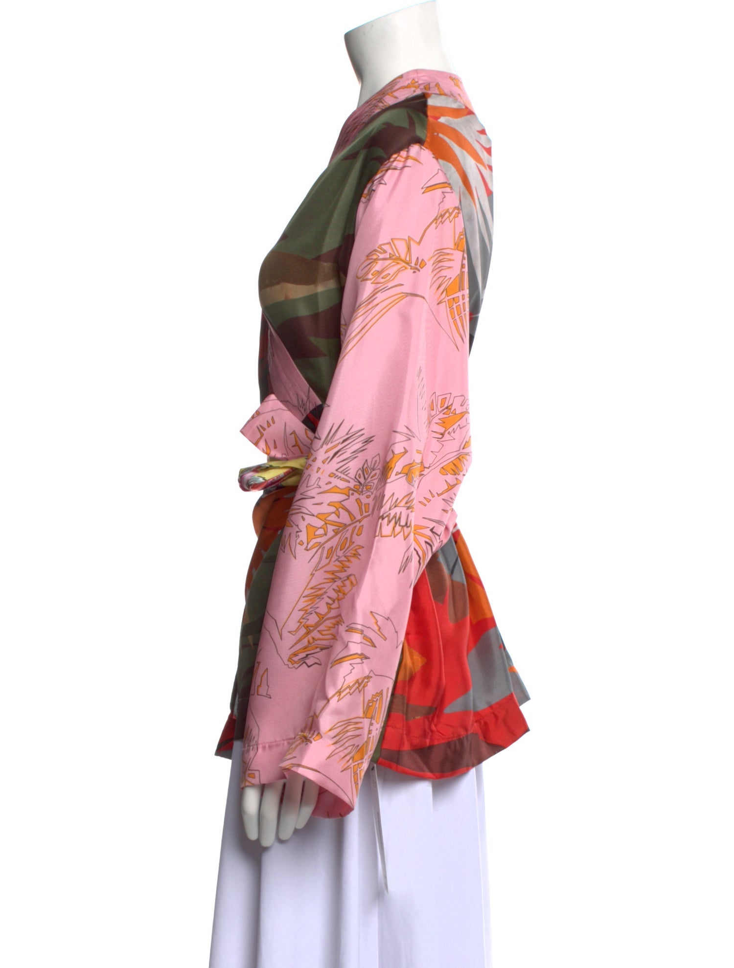 Palm Angels Silk Printed Blouse