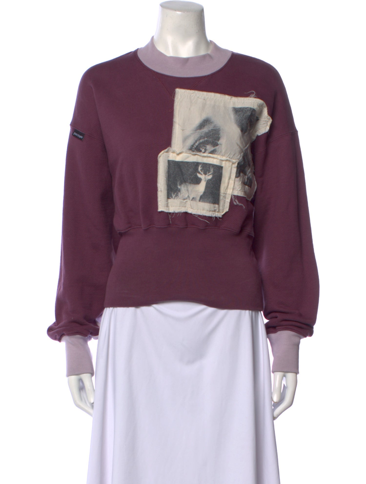 Palm Angels Graphic Print Crew Neck Sweater