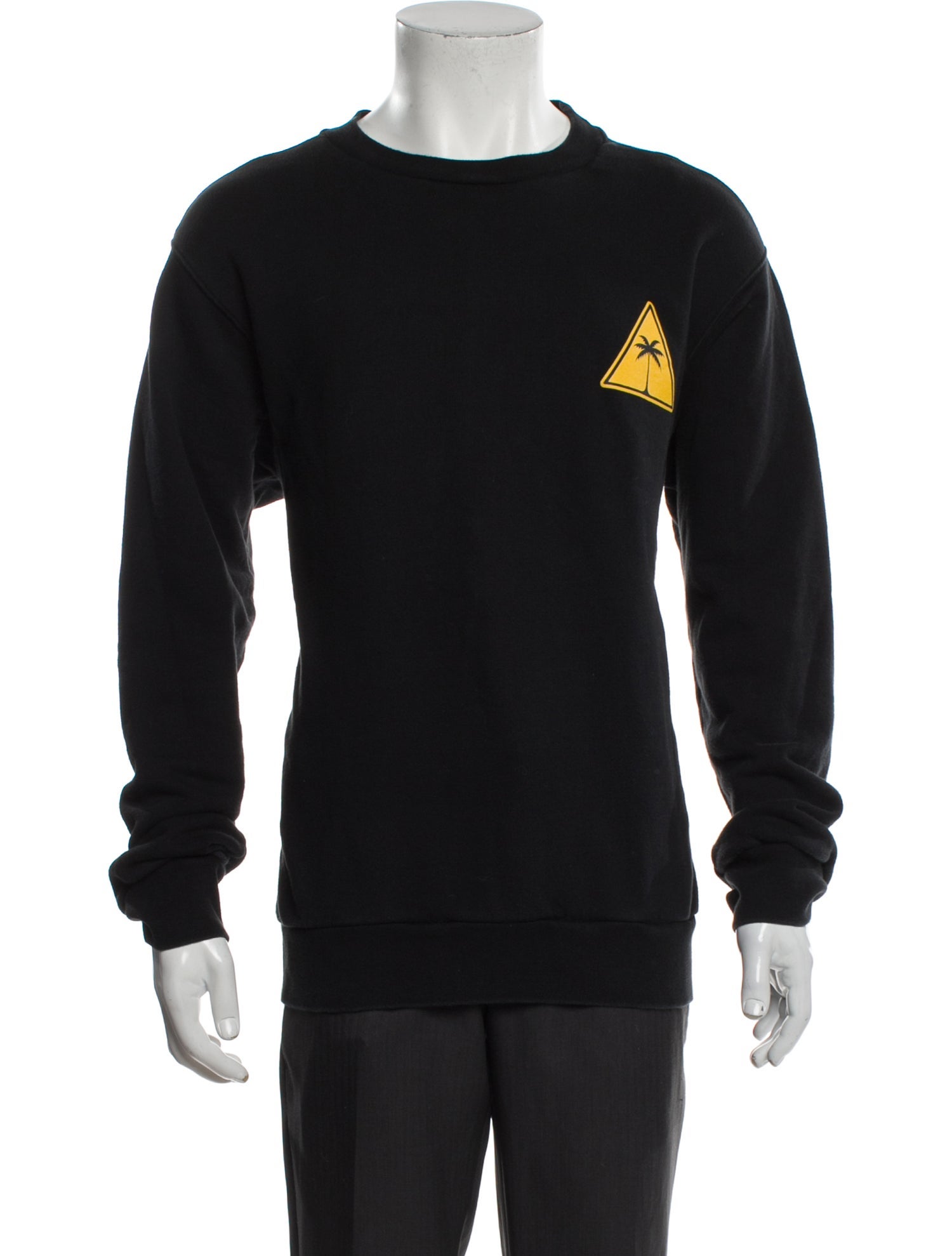 Palm Angels Graphic Print Crew Neck Sweatshirt