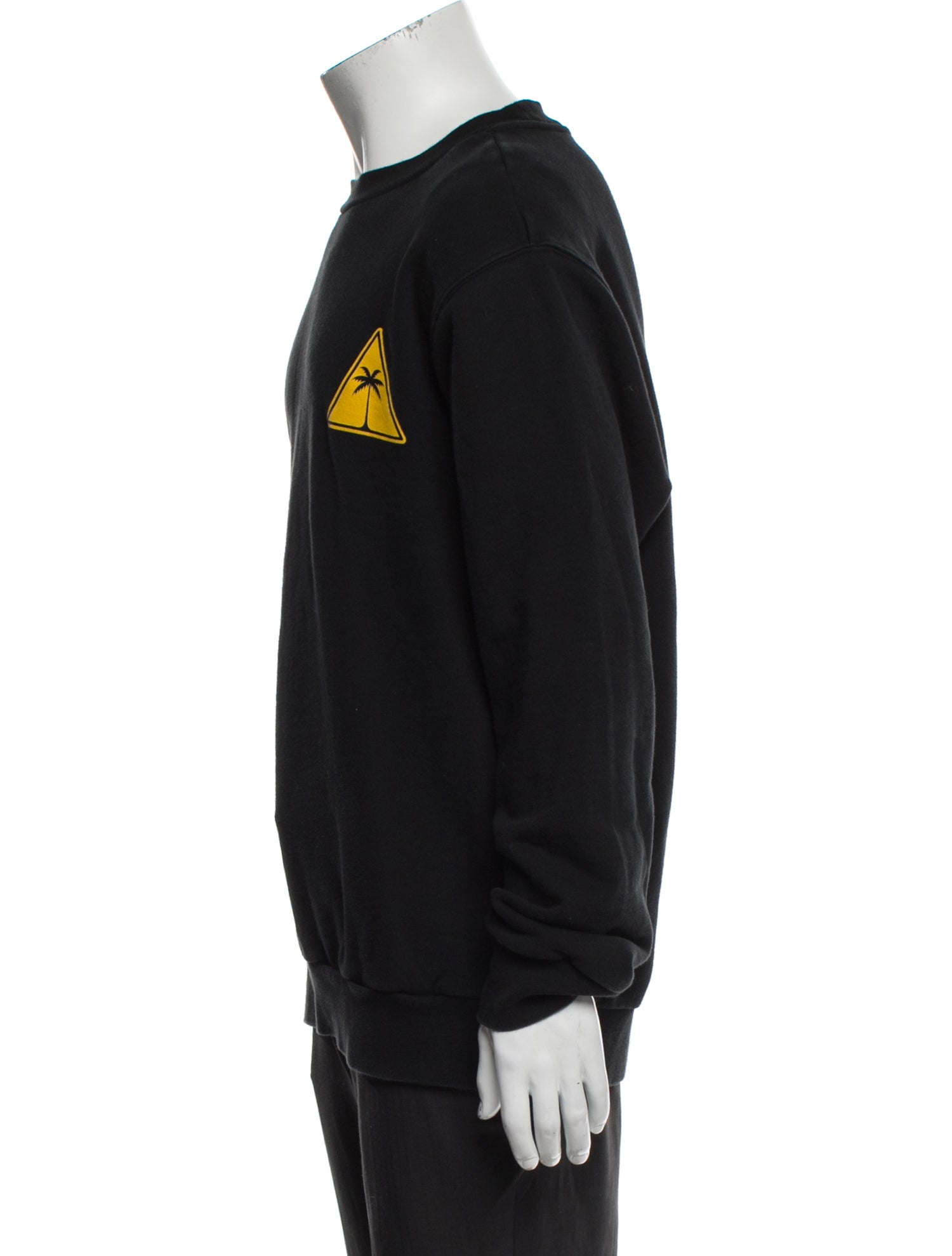 Palm Angels Graphic Print Crew Neck Sweatshirt