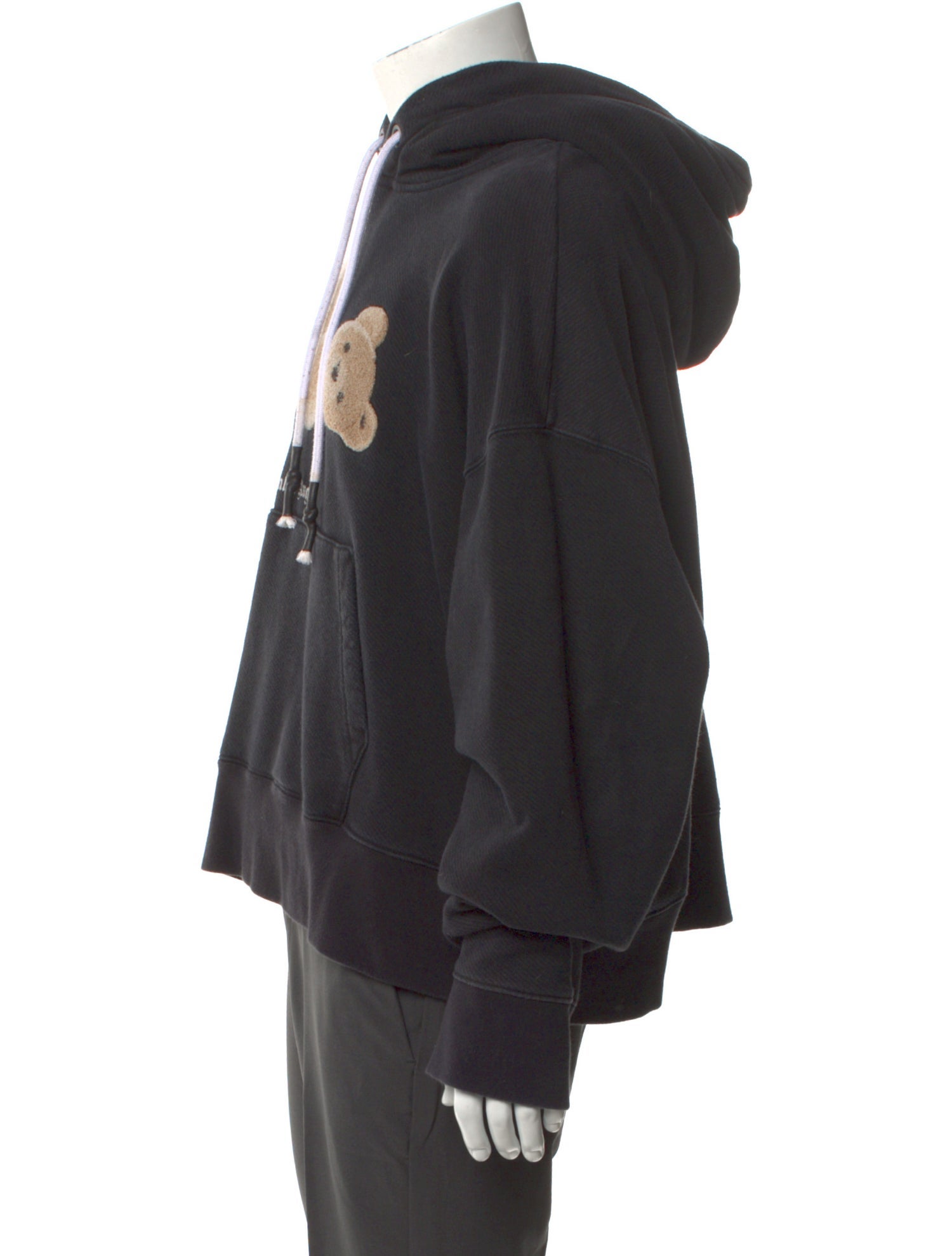 Palm Angels Graphic Print V-Neck Hoodie