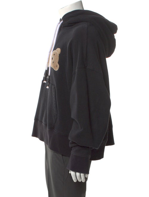 Palm Angels Graphic Print V-Neck Hoodie