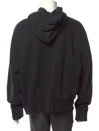 Palm Angels Graphic Print V-Neck Hoodie