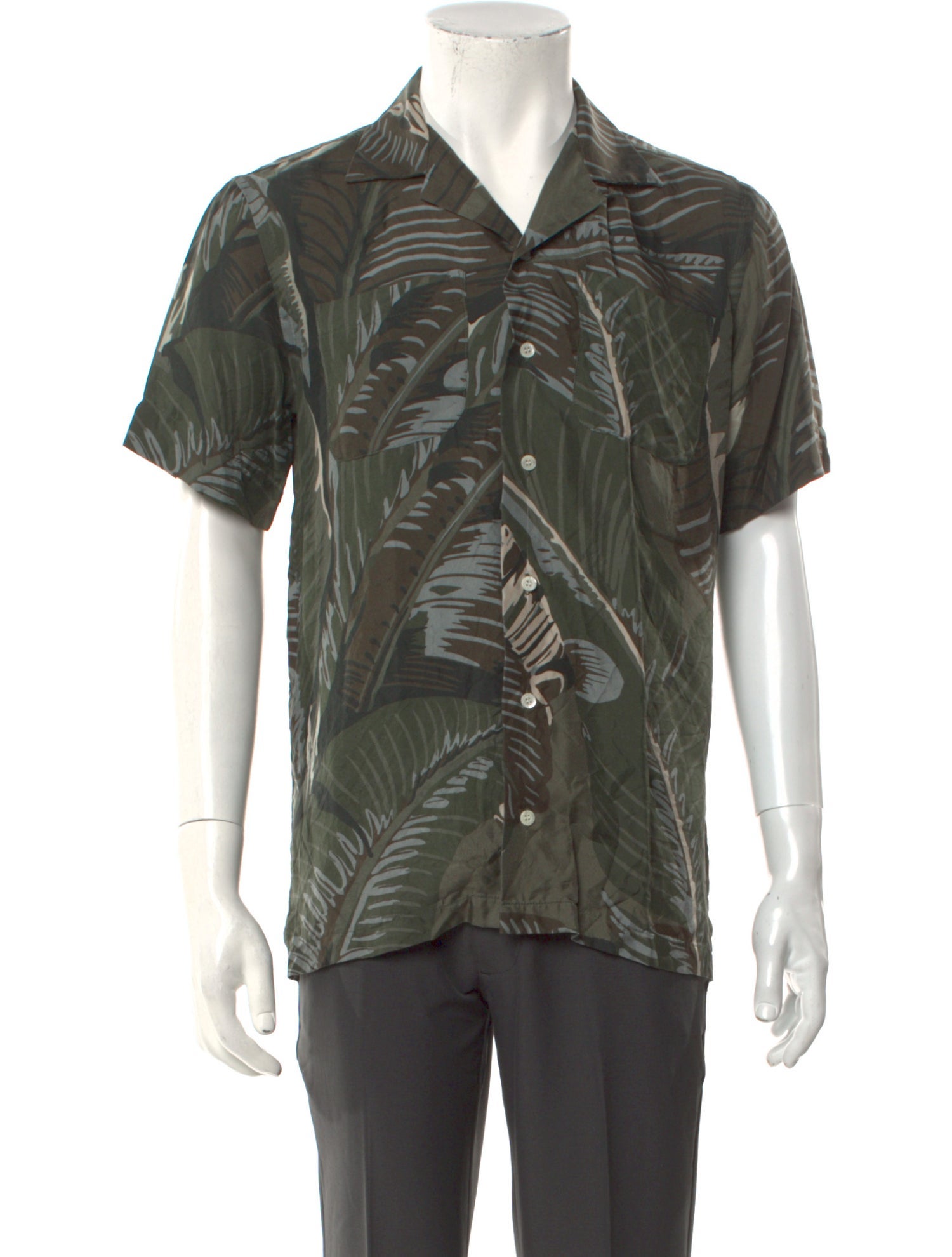 Palm Angels Silk Printed Shirt