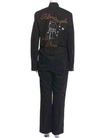 Palm Angels Mock Neck Jumpsuit