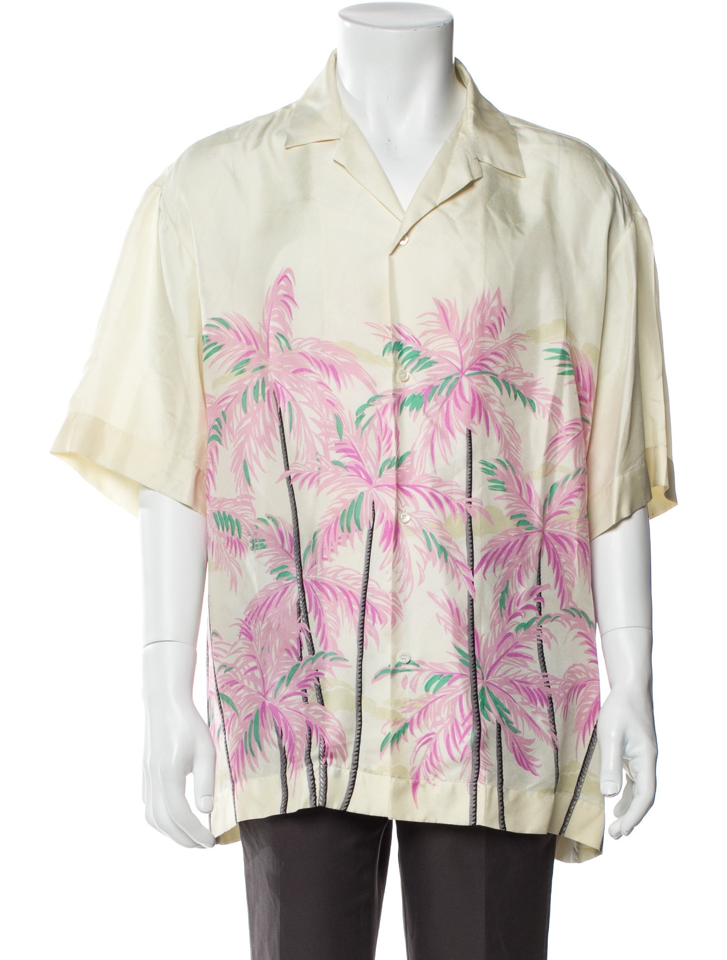 Palm Angels Silk Printed Shirt