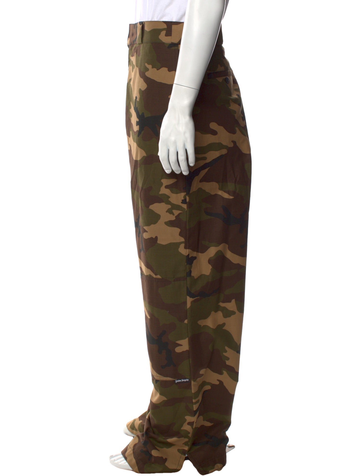 Palm Angels Camouflage Print Cargo Pants