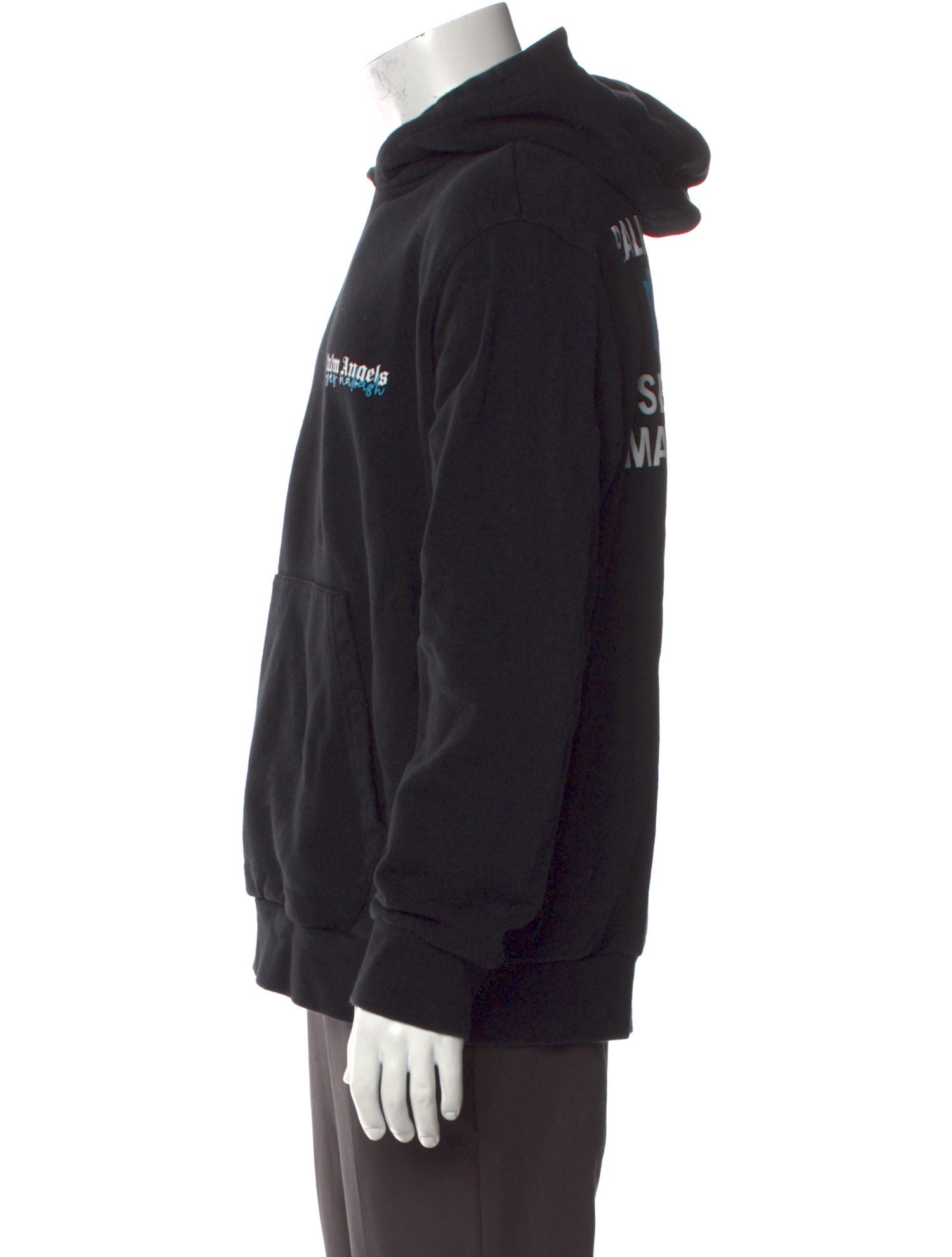 Palm Angels Graphic Print Crew Neck Hoodie