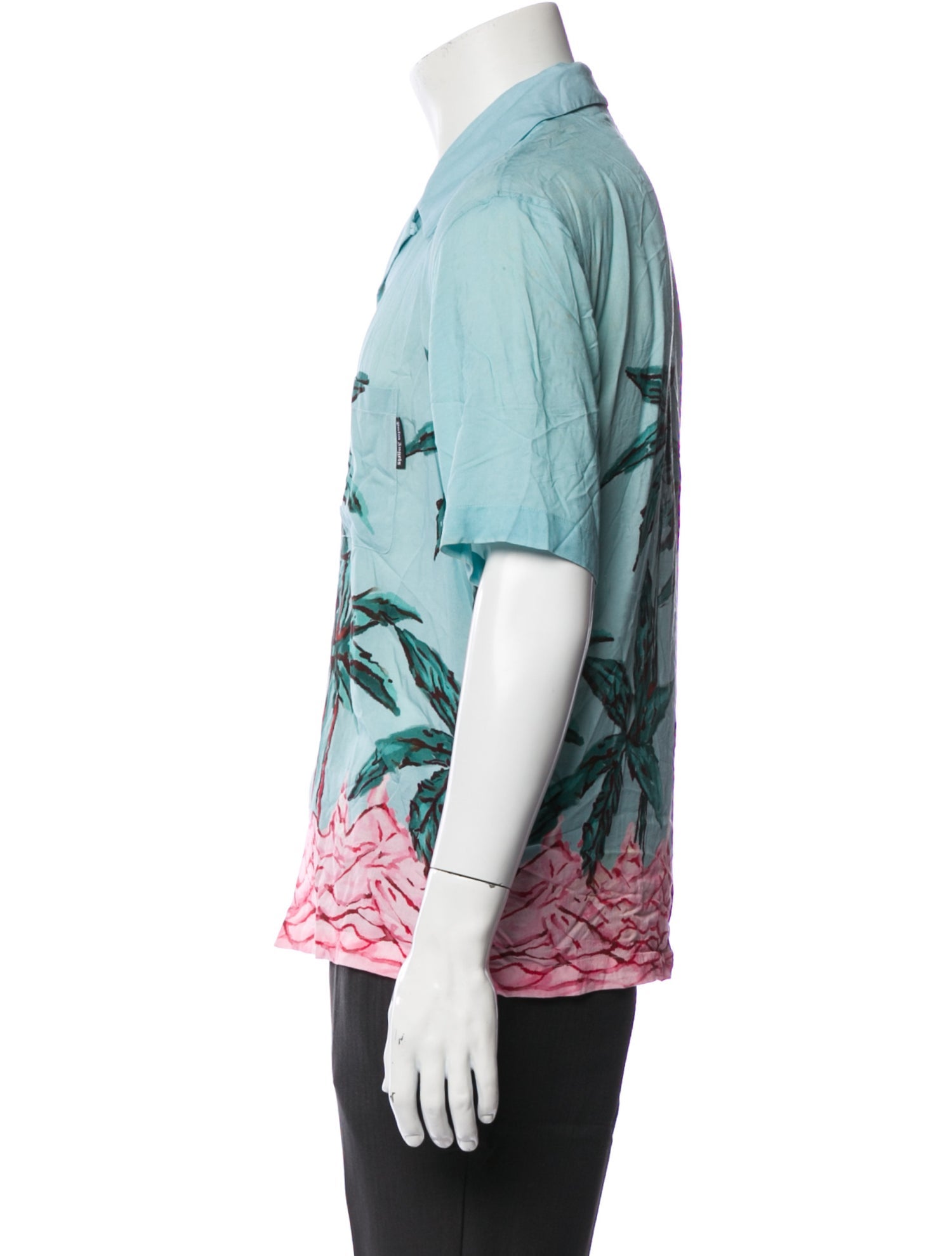 Palm Angels Printed Short Sleeve Shirt