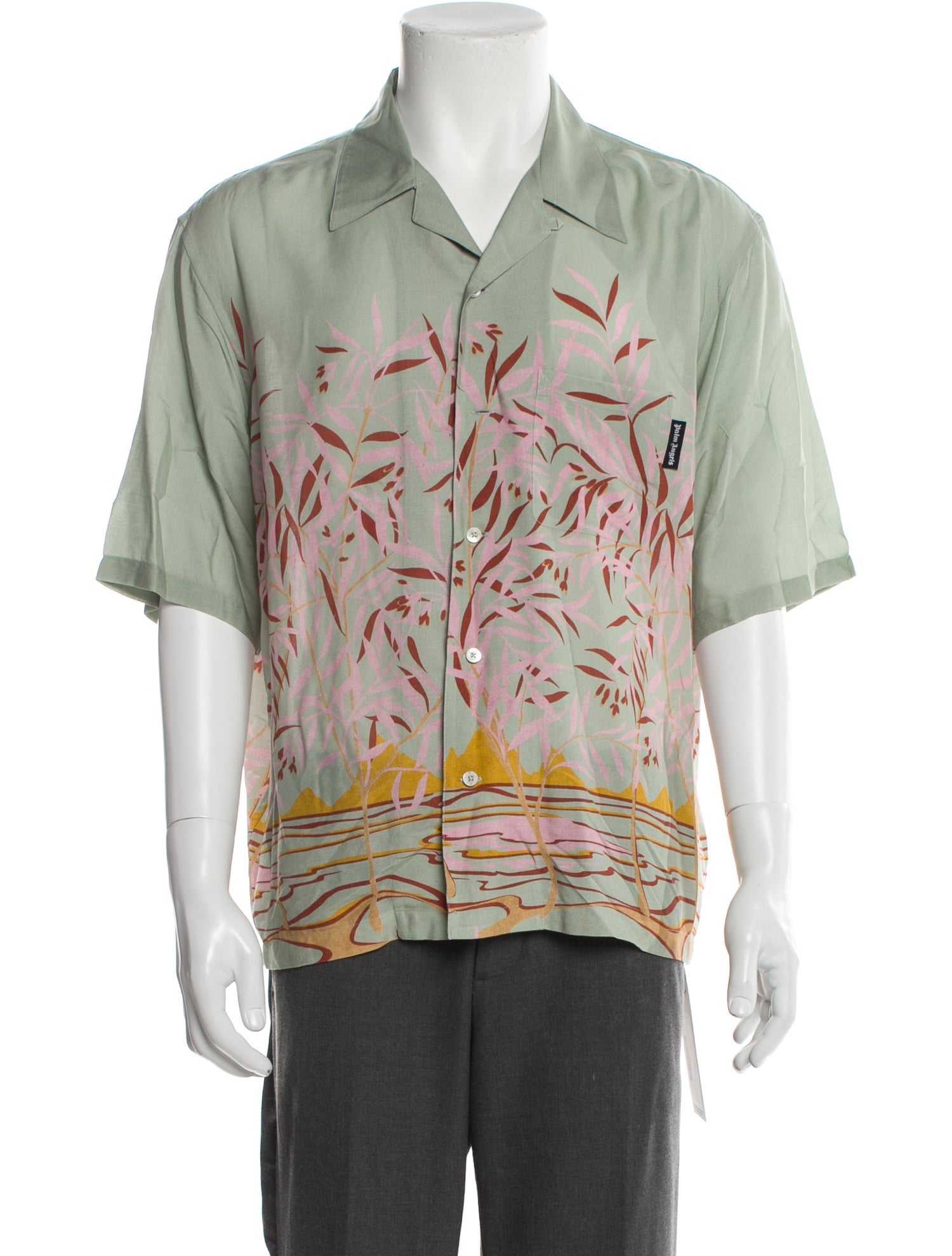 Palm Angels Graphic Print Short Sleeve Shirt