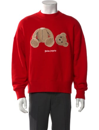 Palm Angels Graphic Print Crew Neck Sweatshirt