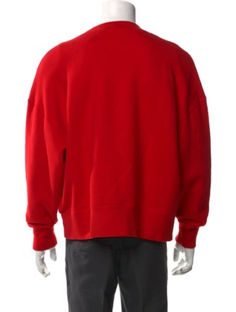 Palm Angels Graphic Print Crew Neck Sweatshirt