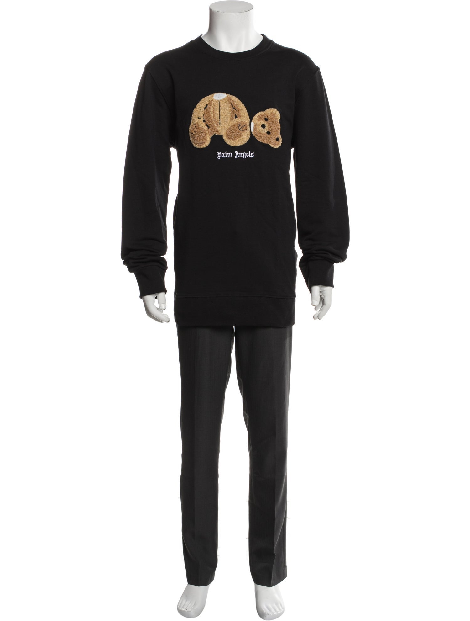 Palm Angels Graphic Print Crew Neck Sweatshirt