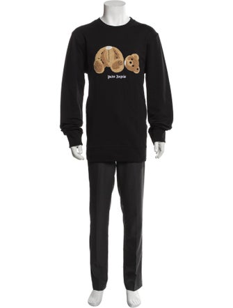 Palm Angels Graphic Print Crew Neck Sweatshirt