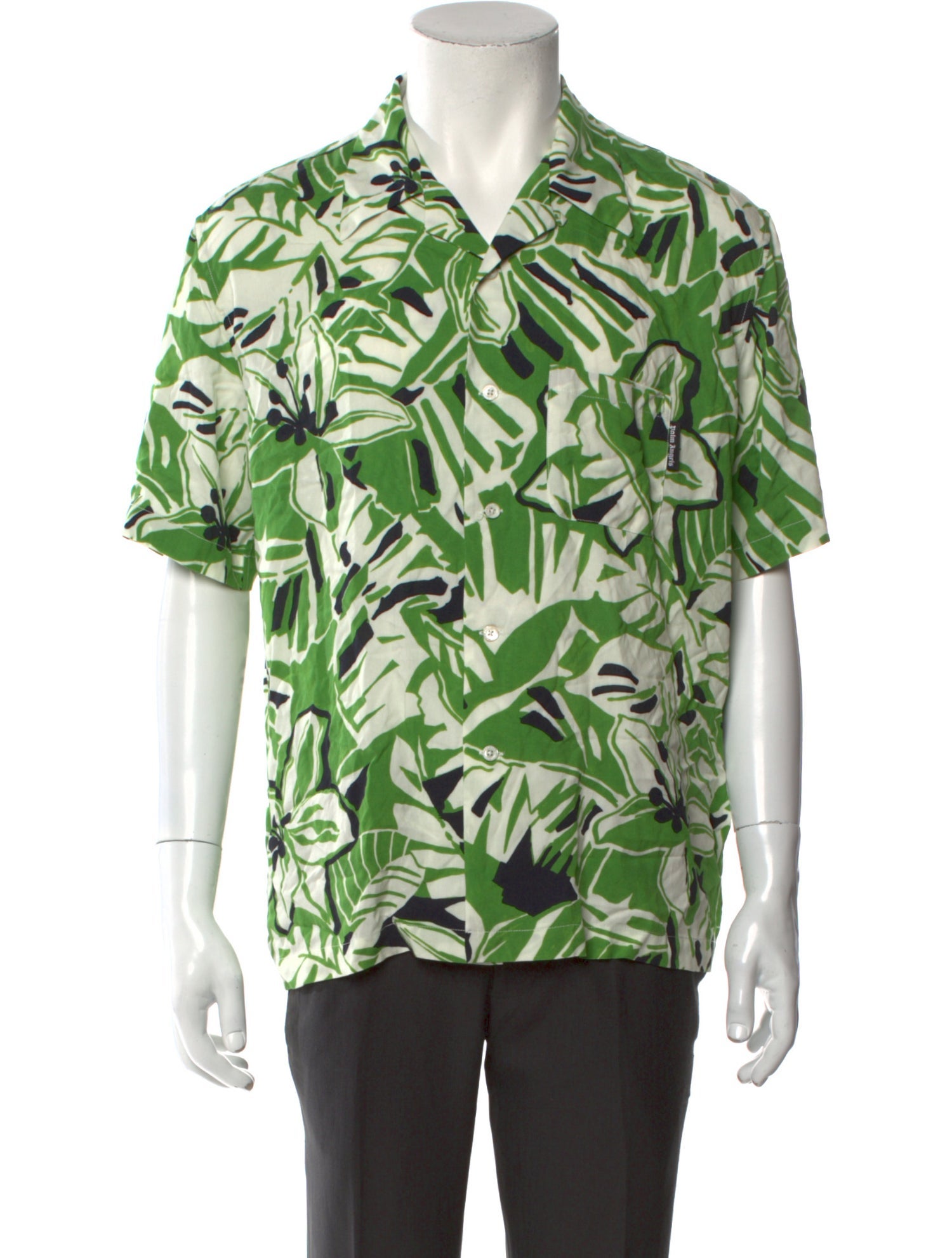 Palm Angels Printed Short Sleeve Shirt