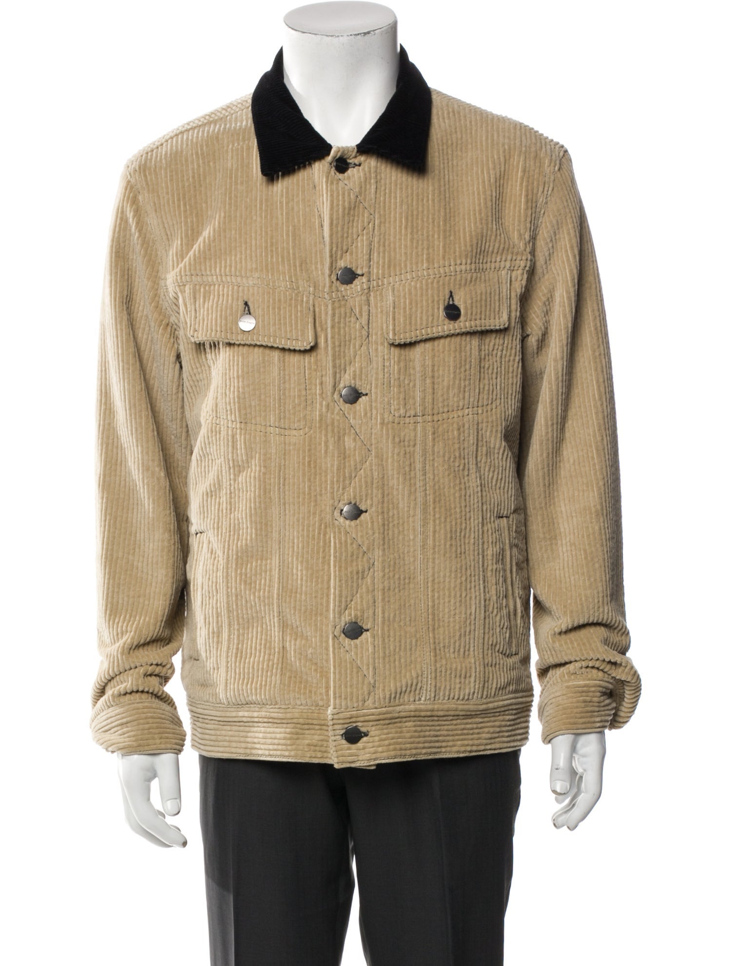 Palm Angels Colorblock Pattern Trucker Jacket