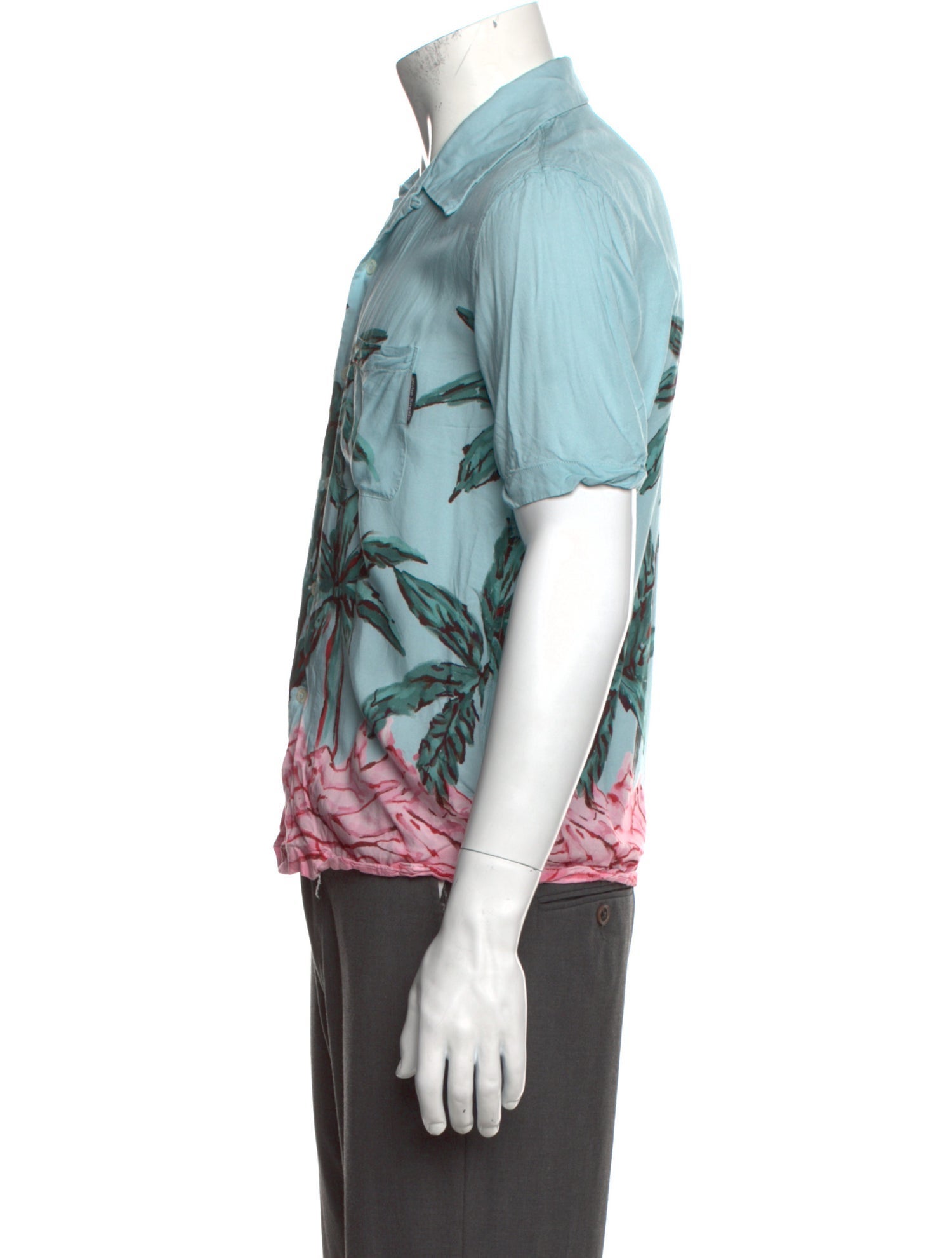 Palm Angels Printed Short Sleeve Shirt