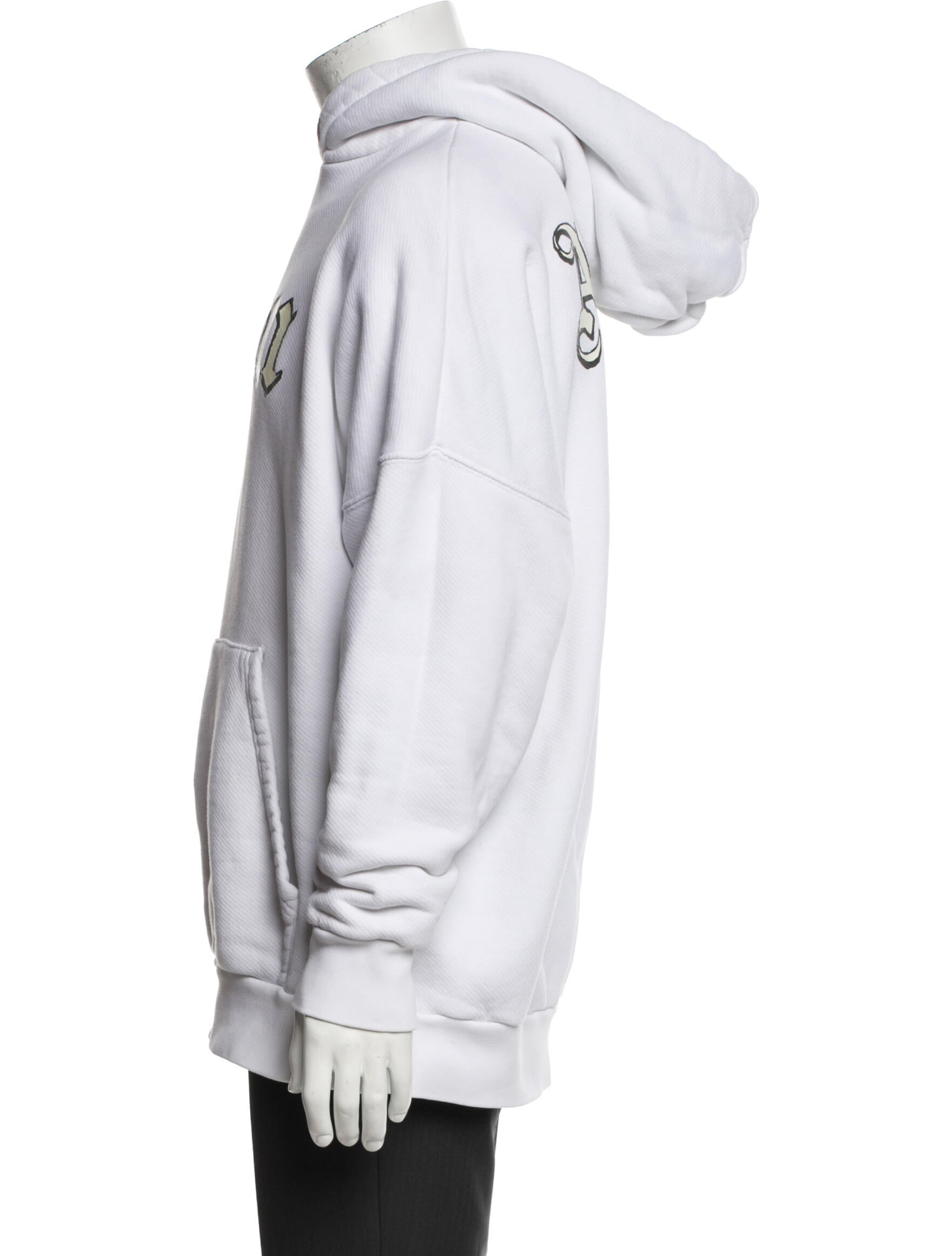 Palm Angels Graphic Print Crew Neck Hoodie