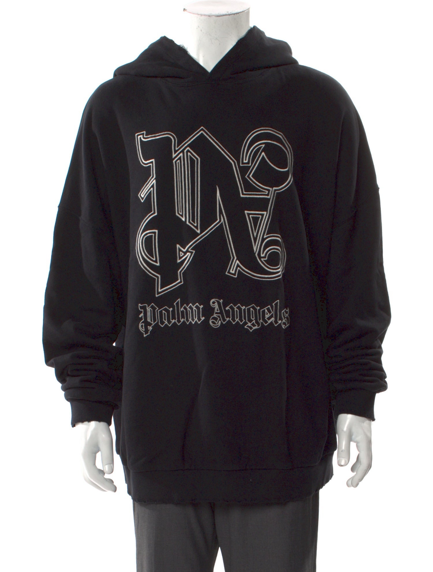 Palm Angels Graphic Print Crew Neck Hoodie