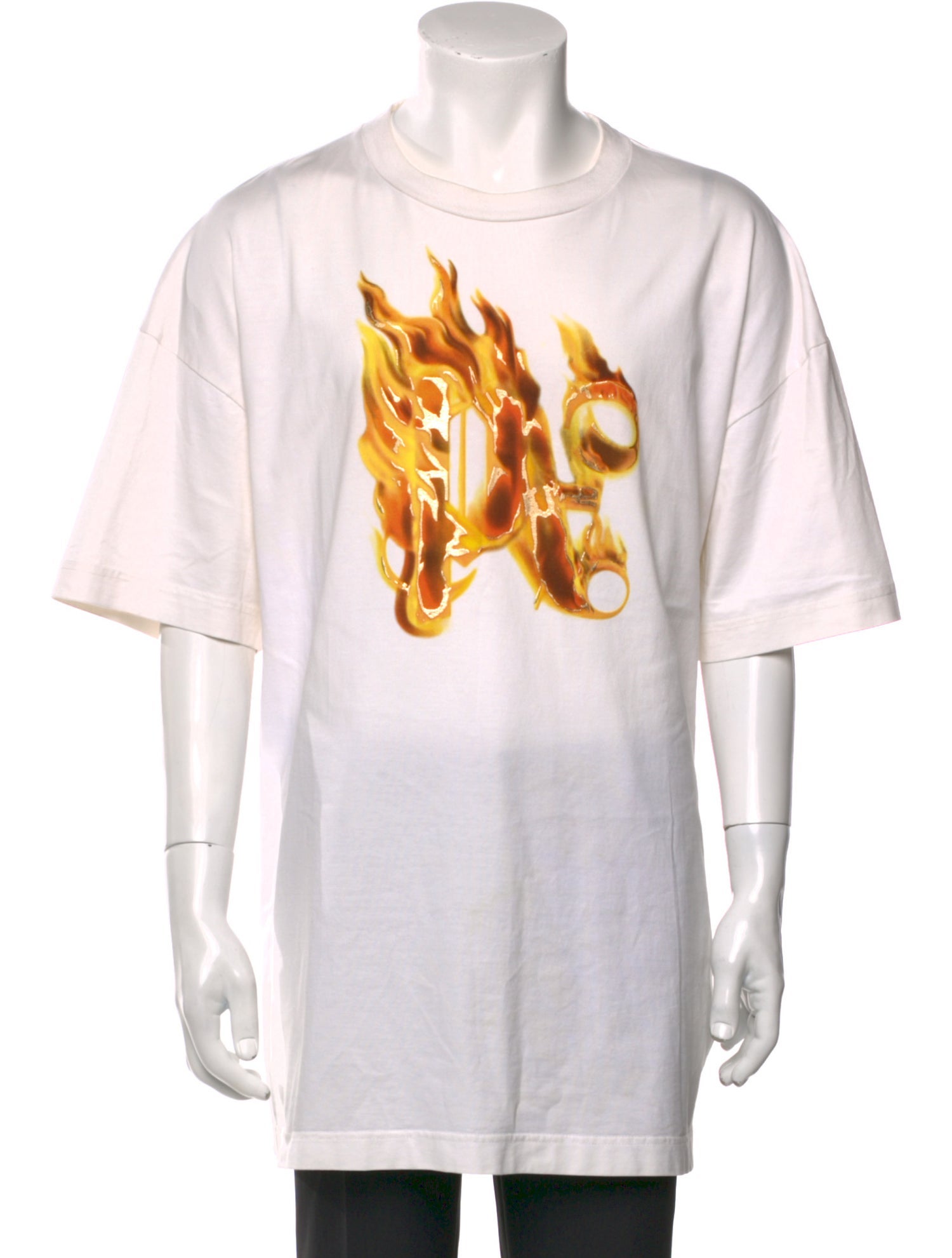 Palm Angels Graphic Print Crew Neck T-Shirt