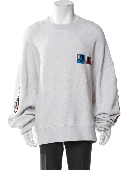 Palm Angels Graphic Print Crew Neck Sweatshirt