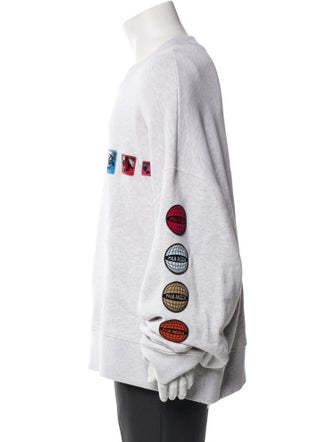 Palm Angels Graphic Print Crew Neck Sweatshirt