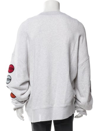 Palm Angels Graphic Print Crew Neck Sweatshirt