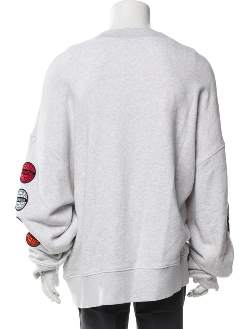 Palm Angels Graphic Print Crew Neck Sweatshirt