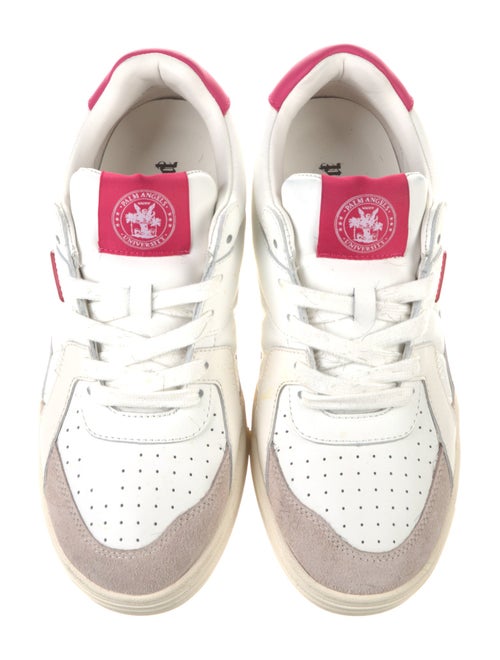 Palm Angels Leather Colorblock Pattern Sneakers