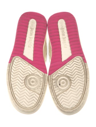 Palm Angels Leather Colorblock Pattern Sneakers