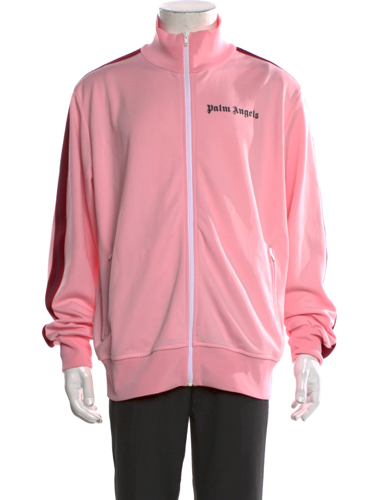 Palm Angels Graphic Print Mock Neck Sweatshirt