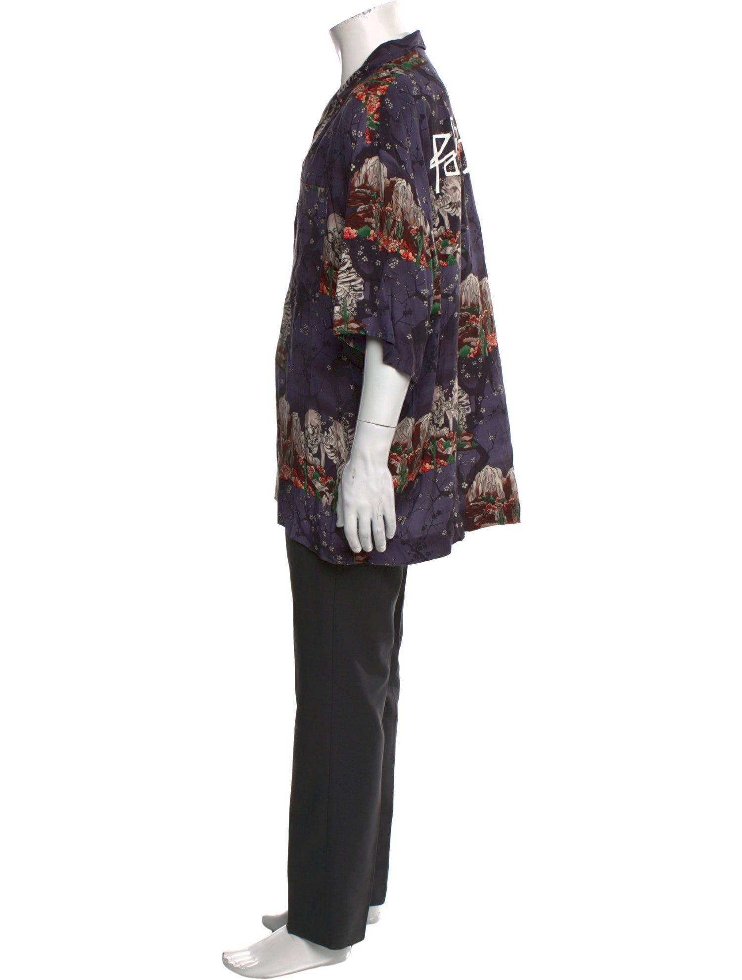 Palm Angels Graphic Print Short Sleeve Shirt