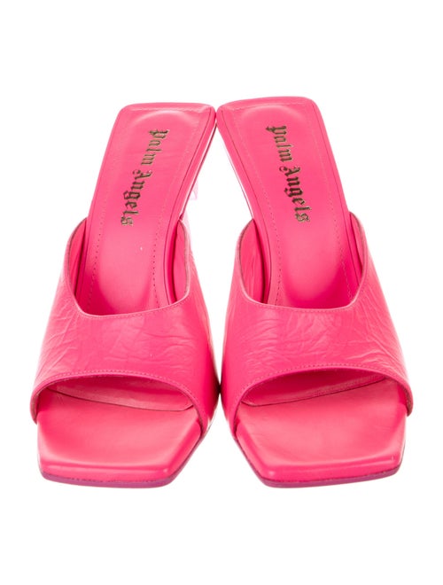 Palm Angels Leather Printed Slides