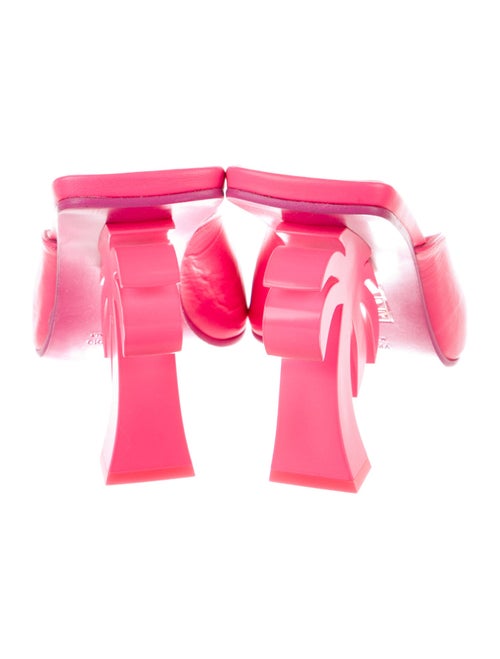 Palm Angels Leather Printed Slides