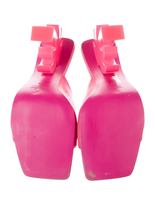 Palm Angels Leather Printed Slides