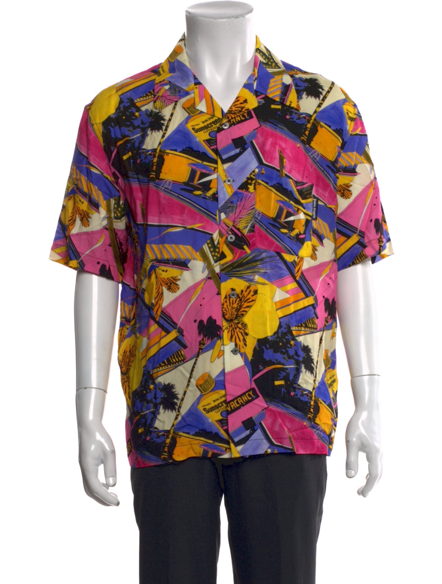 Palm Angels Printed Short Sleeve Shirt w/ Tags