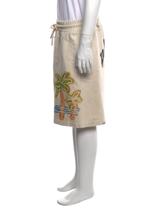 Palm Angels Graphic Print Jogger Shorts