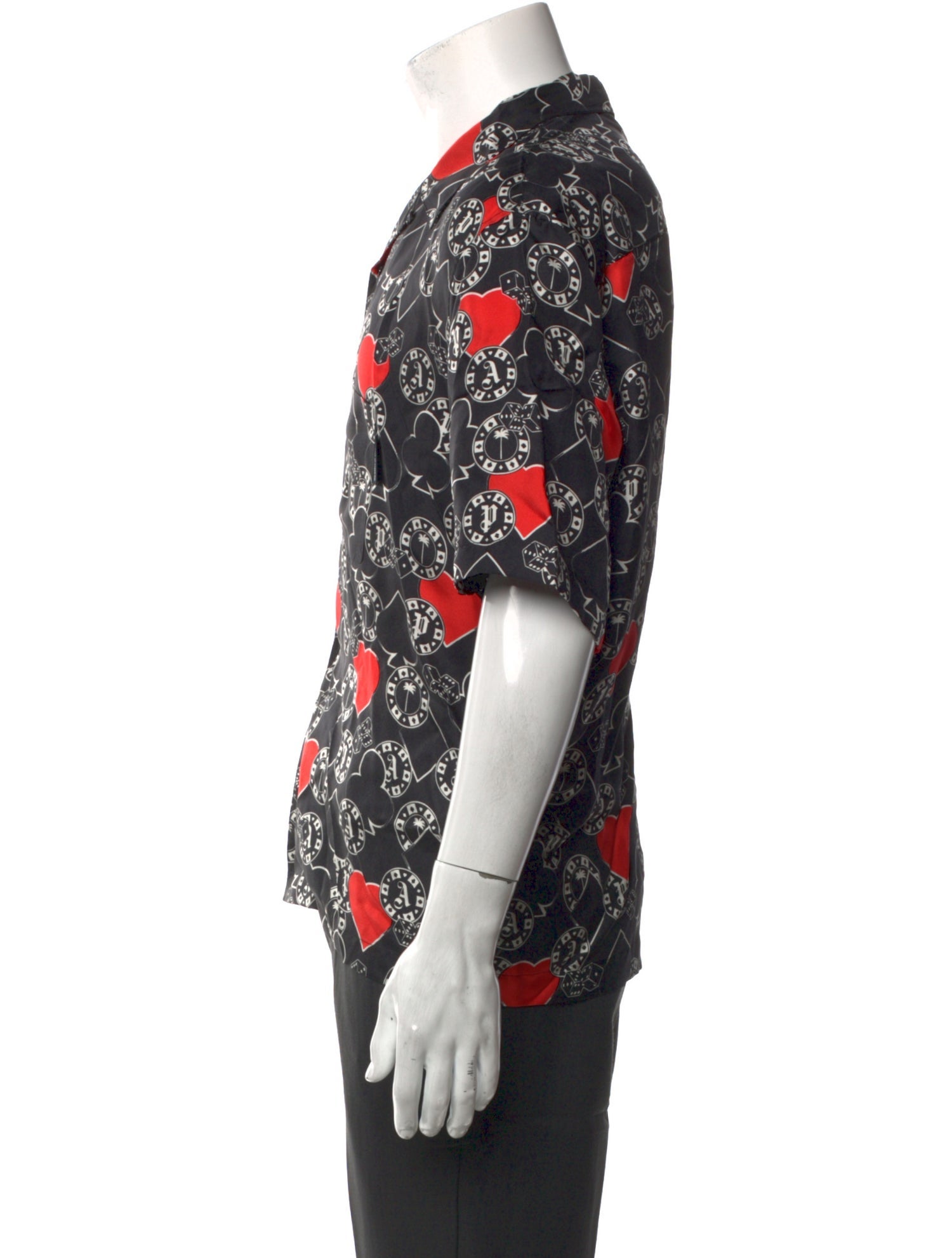 Palm Angels Silk Floral Print Shirt