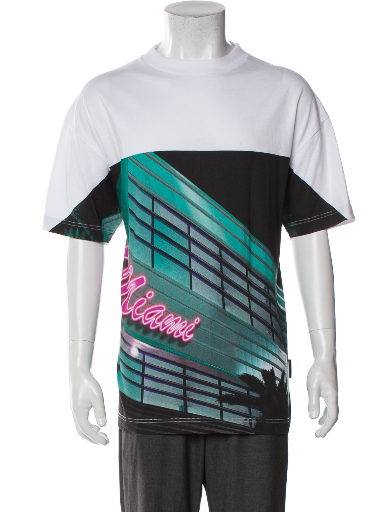 Palm Angels Graphic Print Crew Neck T-Shirt