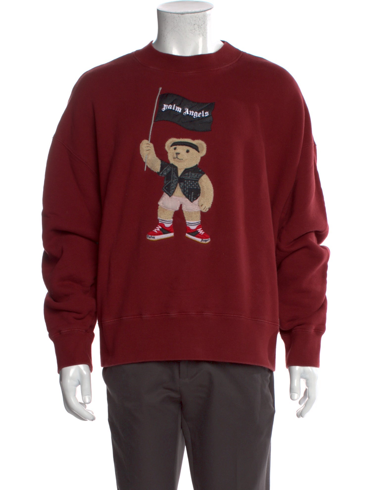 Palm Angels Graphic Print Crew Neck Sweatshirt