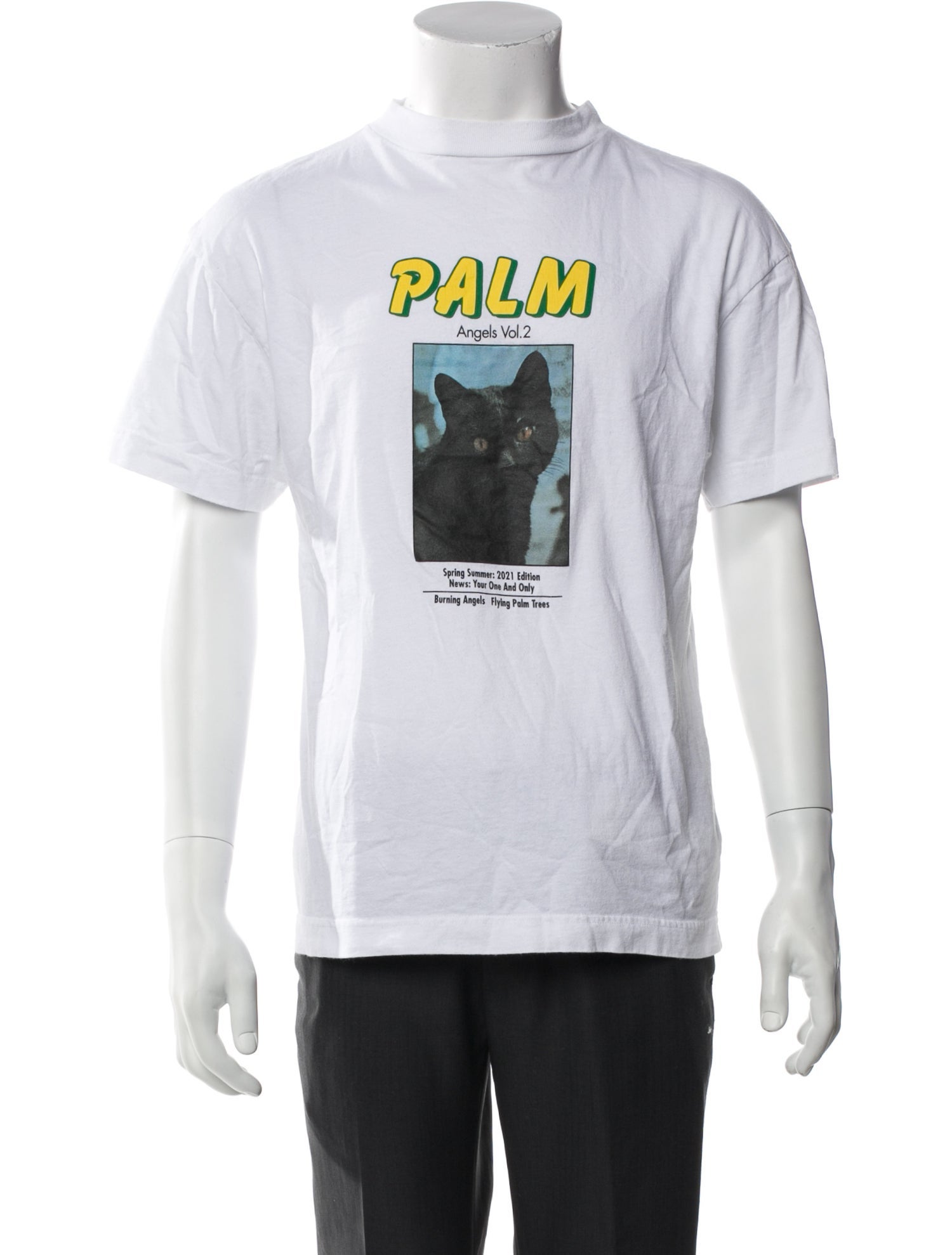 Palm Angels Graphic Print Crew Neck T-Shirt