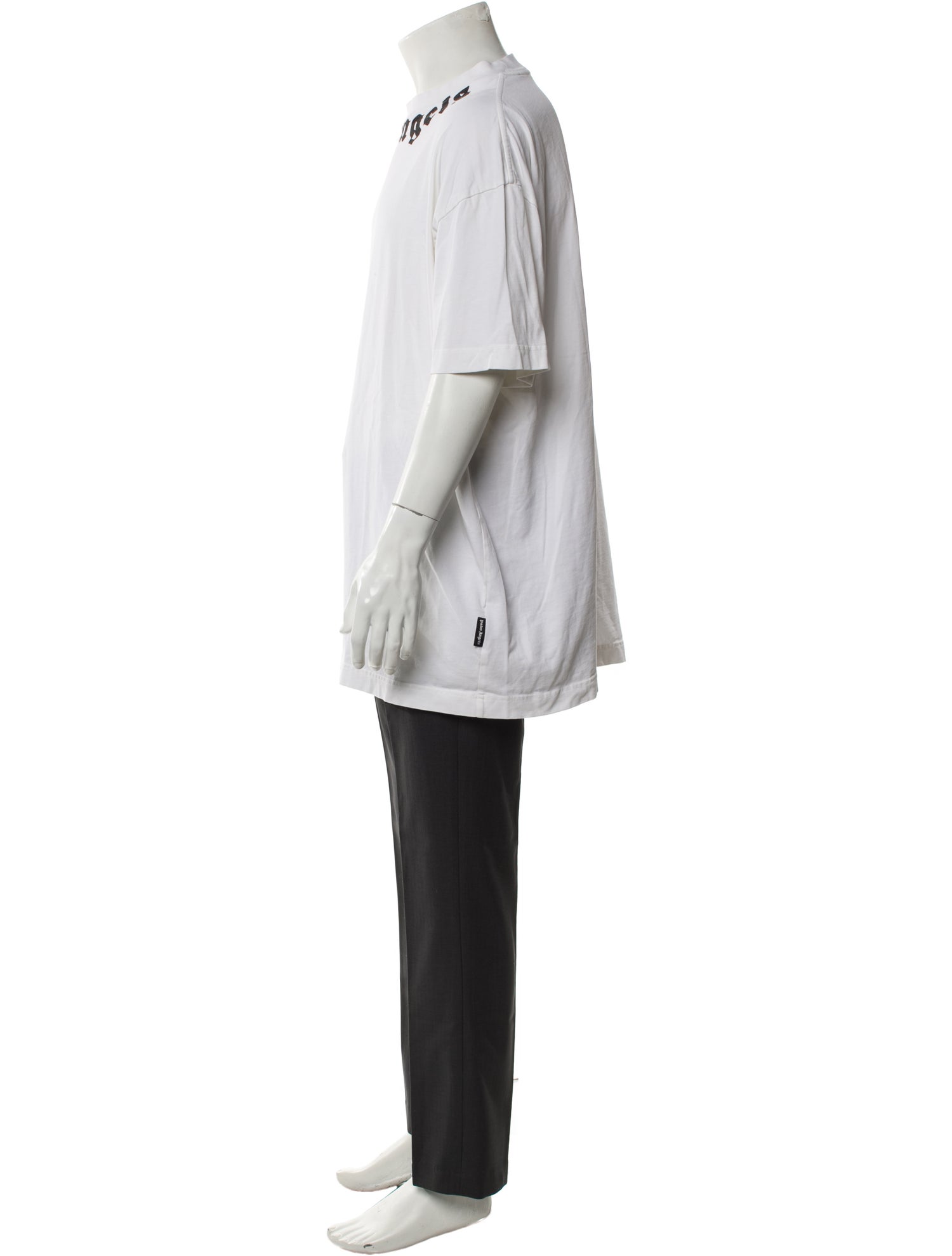 Palm Angels Graphic Print Mock Neck T-Shirt