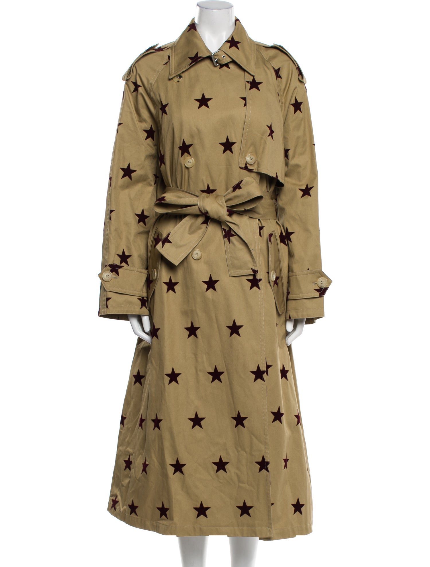 Palm Angels Printed Trench Coat